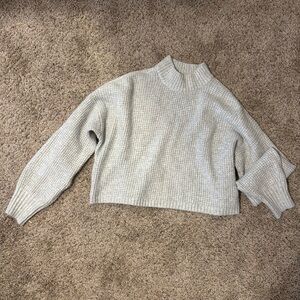 Grey Hollister crop sweater size S like new